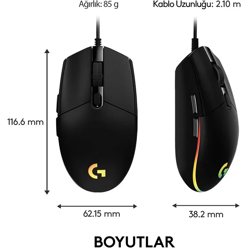 Logitech G102 Mouse USB Gaming Mouse 8000 DPI