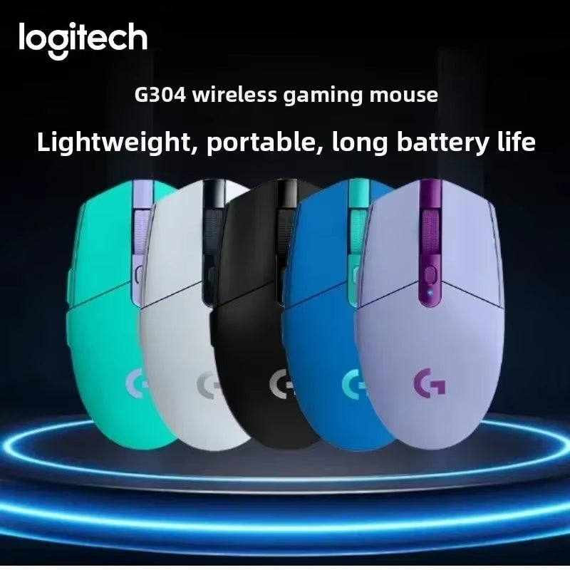 Original G304 Ligthspeed Wireless Gaming Mouse, Hero 12K Sensor, 12000DPI, 6 Programmable Buttons, Compatible PC Macos