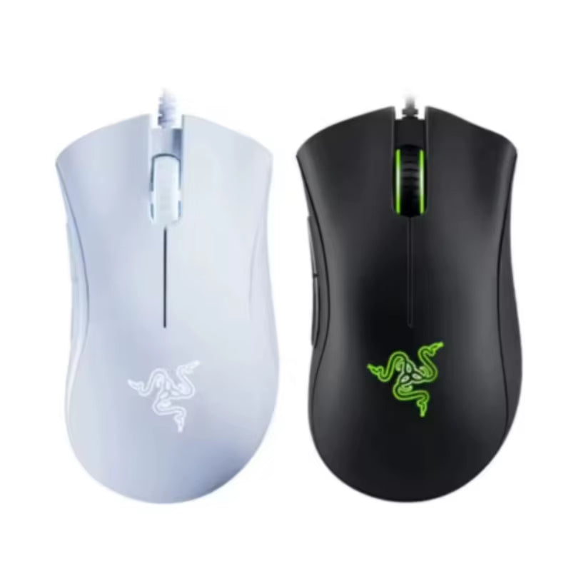 DeathAdder Essential Wired Gaming Mouse with 6400 DPI Optical Sensor and Five Programmable Buttons for PC and Laptop Gamers