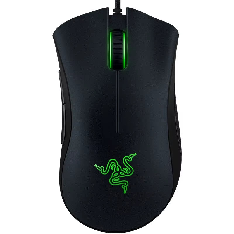 DeathAdder Essential Wired Gaming Mouse with 6400 DPI Optical Sensor and Five Programmable Buttons for PC and Laptop Gamers