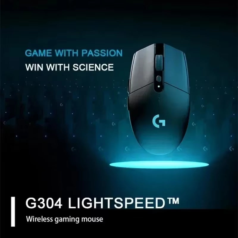 Original G304 Ligthspeed Wireless Gaming Mouse, Hero 12K Sensor, 12000DPI, 6 Programmable Buttons, Compatible PC Macos