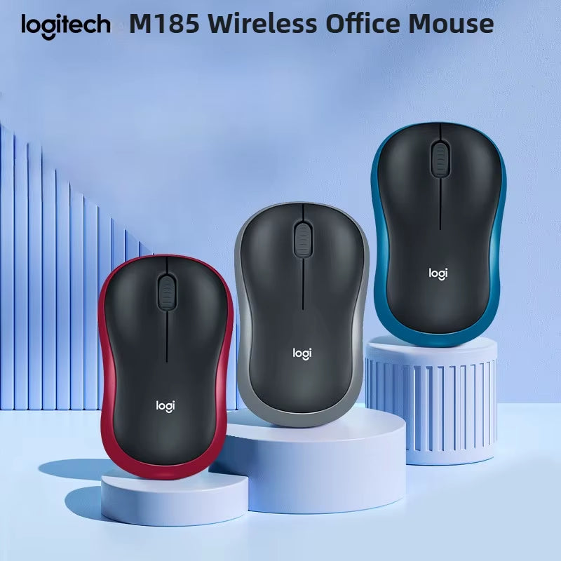 M185 Wireless Mouse 1000DPI 2.4Ghz Optical Ergonomic Design Desktop Office Gaming Mini Portable Energy-Saving Mouse