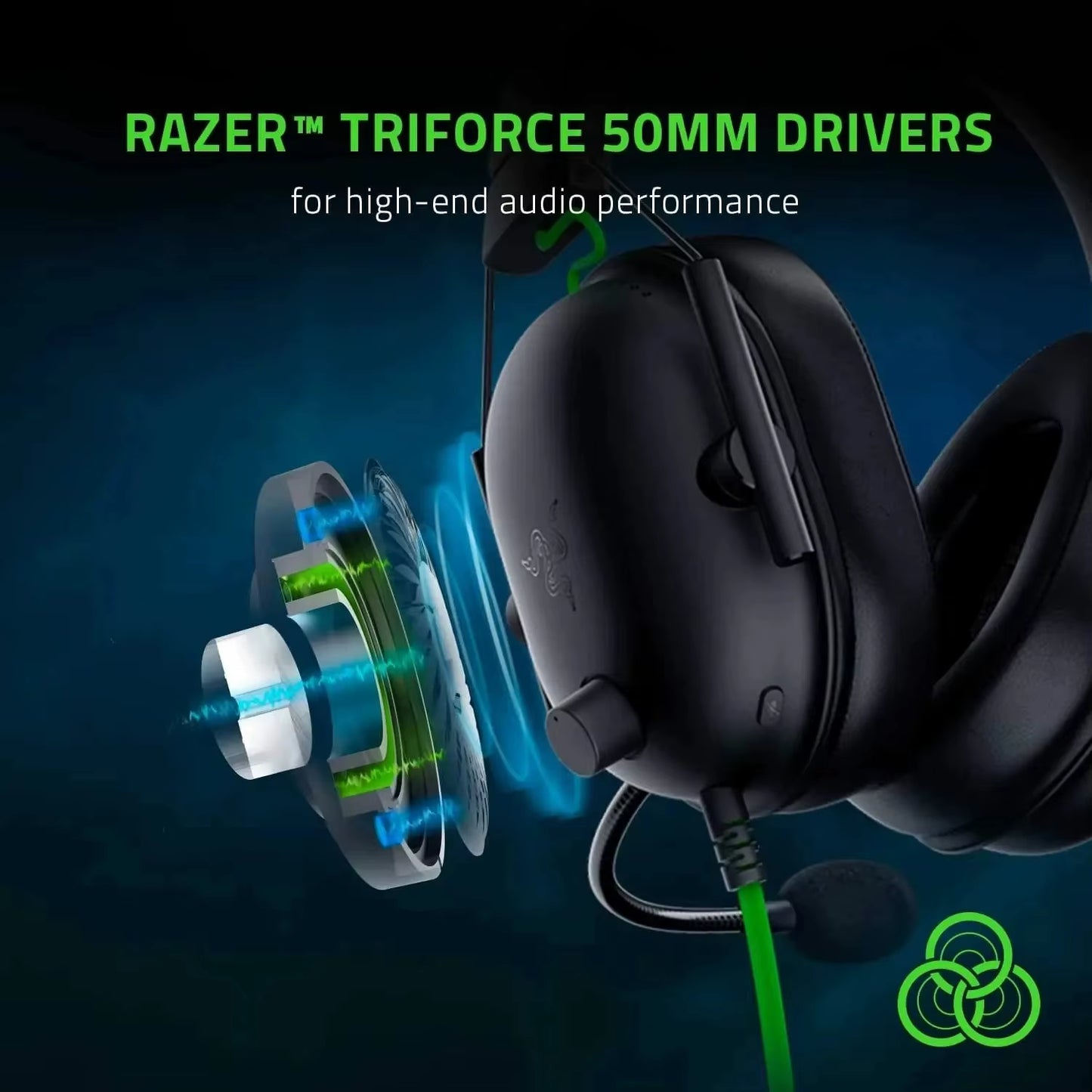 Blackshark V2 X Wired Esports Headset with Advanced Passive Noise Cancellation, 7.1 Surround Sound, and Hyperclear Cardioid Microphone
