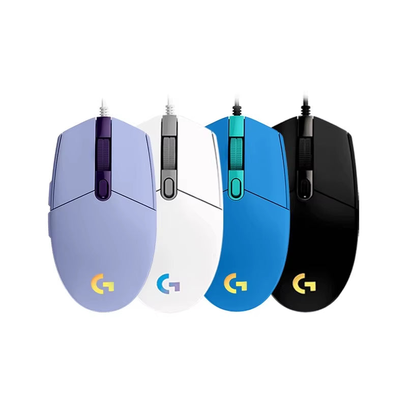 (G) G102 Gaming Mouse RGB Mouse Lightweight Design 200-8000DPI G102 Second Generation Ergonomic Mouse Computer Mouse