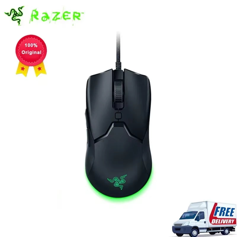 Viper Mini Gaming Mouse - 8500 DPI Optical Sensor, Chroma RGB, Lightweight Wired Design with SPEEDFLEX Cable for Gamers