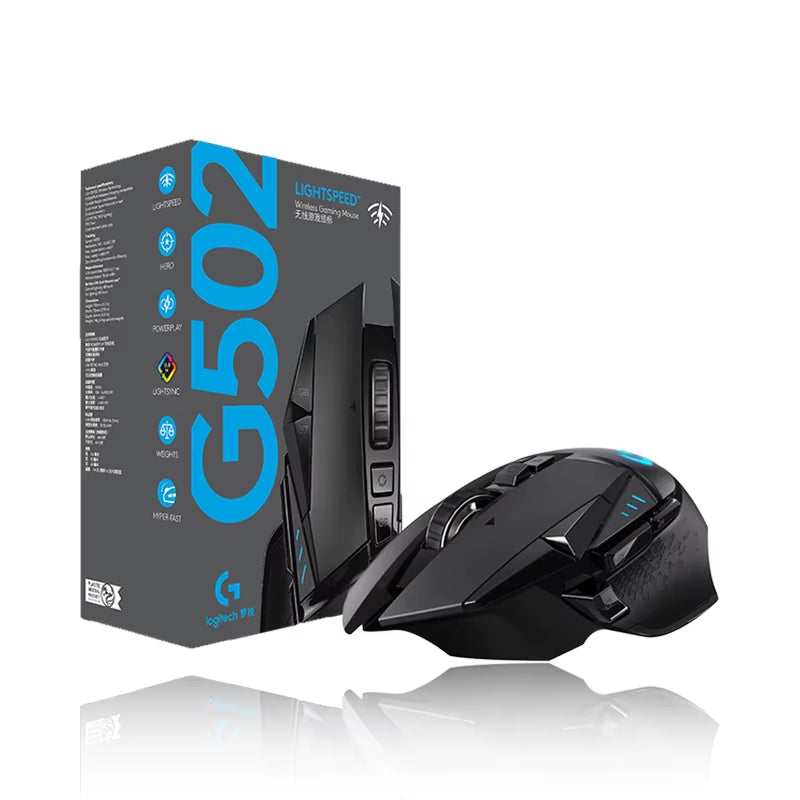 G502 HERO LIGHTSPEED Wired/Wireless Gaming Mouse with 2.4GHz Wireless Connectivity, HERO Sensor, 25600 DPI, and RGB Lighting for E-Sports Gamers