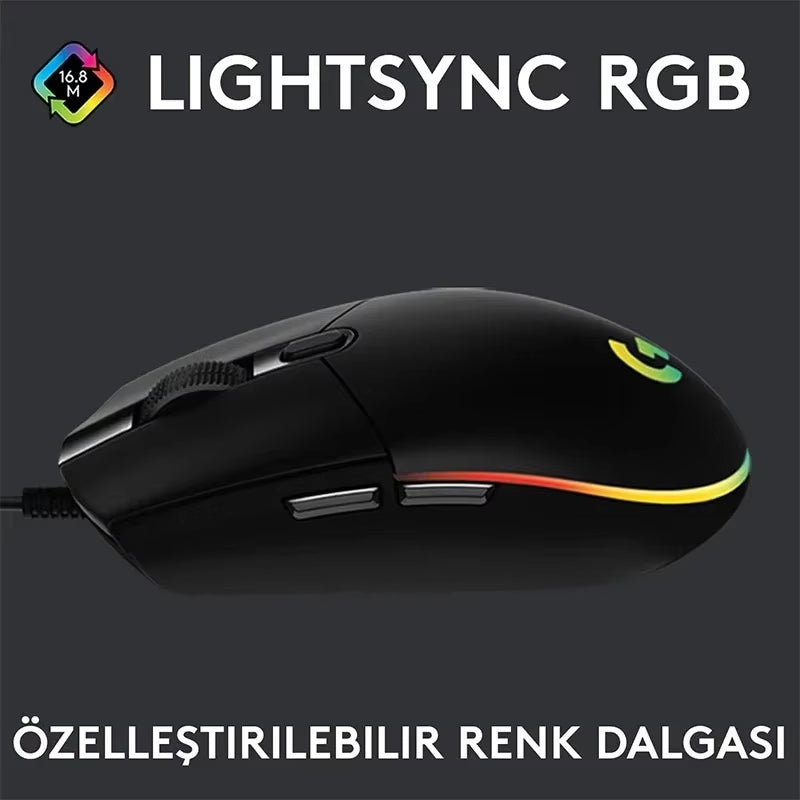 Logitech G102 Mouse USB Gaming Mouse 8000 DPI
