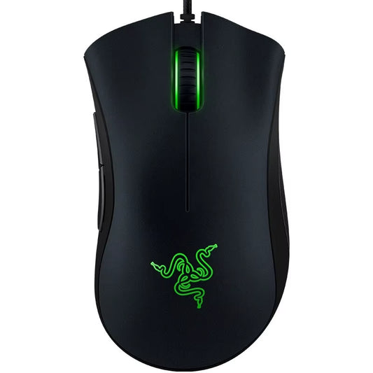 DeathAdder Essential Wired Gaming Mouse with 6400 DPI Optical Sensor and Five Programmable Buttons for PC and Laptop Gamers