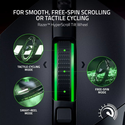 Basilisk V3 Ergonomic Gaming Mouse with Customizable Features, Chroma RGB Lighting, and 26K DPI Optical Sensor